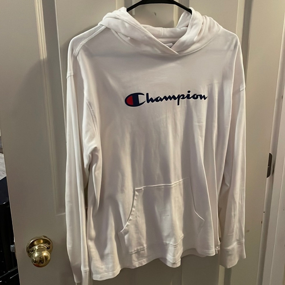 Thin M white Champion Hoodie